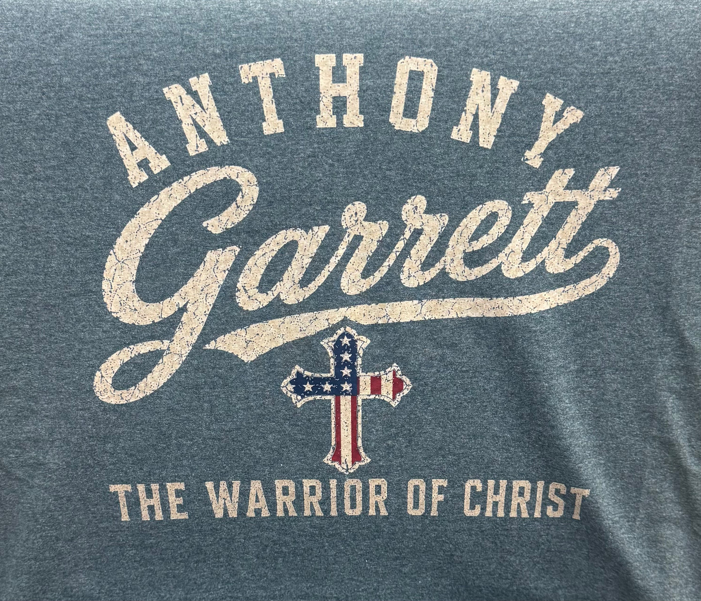 Anthony "The Warrior of Christ" Garrett old school shirt